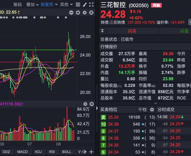 三花股份股票最新行情，稳健力量在时代浪潮中闪耀